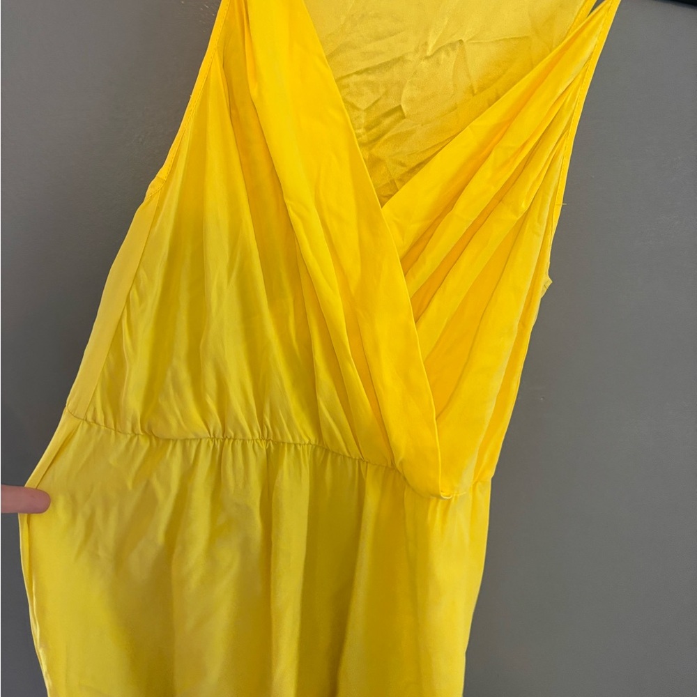 Amanda Uprichard Yellow Silk Mini Dress - Picture 4 of 8